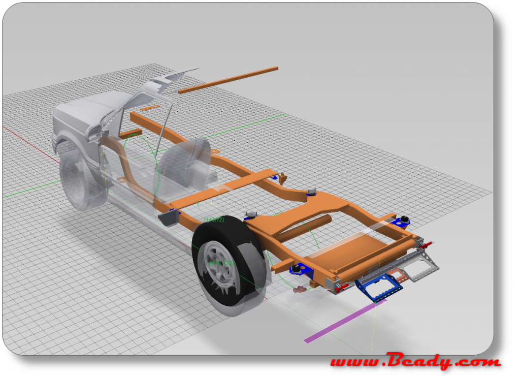 CAD model of P38 range rover for download free